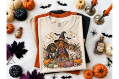 Halloween Dachshund Witch PNG Shirt Desi Product Image 2