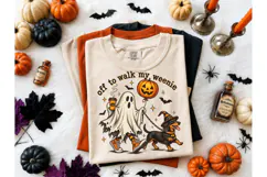 Ghost Walk Weenie Dachshund PNG Tee Product Image 2
