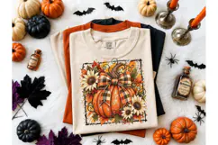 Fall Pumpkin Sunflower PNG Sublimation T Product Image 2