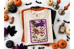 Halloween Dachshund Tarot Card PNG Tee Product Image 2