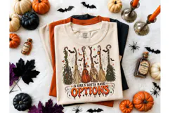 Witch Brooms Halloween PNG Shirt Design Product Image 1