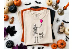 Skeleton Balloon Well Shit PNG Shirt Des Product Image 2