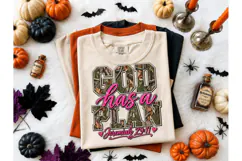 God Has a Plan Camo PNG Shirt Design Product Image 1