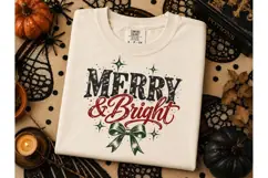 Merry & Bright Christmas Halloween PNG T Product Image 2
