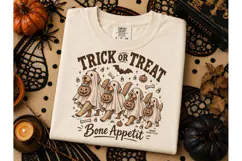 Trick or Treat Ghost Dogs PNG Tee Design Product Image 2