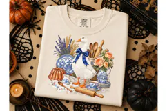 Cottage Goose Baking PNG Sublimation Tee Product Image 3