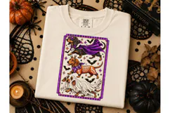 Halloween Dachshund Tarot Card PNG Tee Product Image 3
