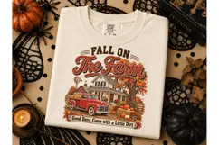 Fall On The Farm Autumn PNG Tee Design Product Image 2