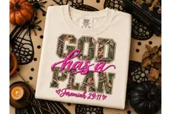 God Has a Plan Camo PNG Shirt Design Product Image 2