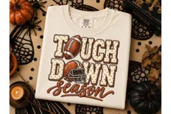 Touchdown Season Football PNG Tee Product Image 3