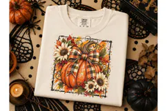 Fall Pumpkin Sunflower PNG Sublimation T Product Image 3