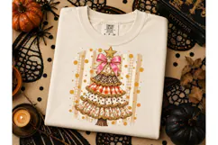 Boho Christmas Tree Halloween PNG Tee Product Image 2