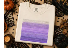 Purple Glitch Static VHS PNG Shirt Desig Product Image 1