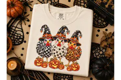Halloween Witch Chickens PNG Tee Design Product Image 2