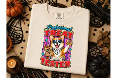 Professional Treat Tester Corgi PNG Tee Product Image 3