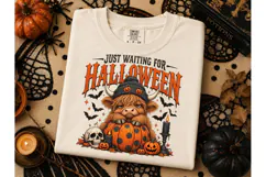 Just Waiting For Halloween PNG Tee Product Image 2