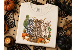 Western Ghost Cow Halloween PNG Tee Product Image 3