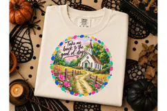 Good Ol Days Country Church PNG Tee Product Image 3