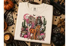 Boo Darlin Skeleton Cowgirl Halloween PN Product Image 2