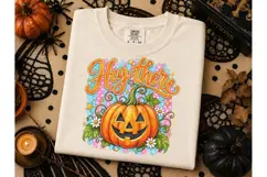 Hey There Pumpkin Halloween PNG Tee Product Image 2