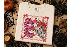 Sleigh Bells Ring Christmas PNG Tee Product Image 2