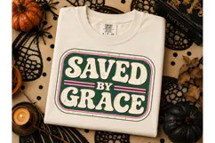 Saved By Grace Halloween PNG Shirt Product Image 3