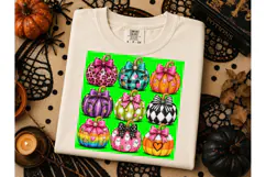 Halloween Pumpkins PNG Sublimation Tee Product Image 3