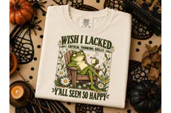 Funny Frog Critical Thinking PNG Tee Product Image 3