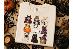 Halloween Cats Costume PNG Shirt Design Product Image 2
