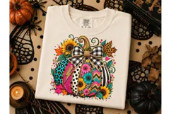 Boho Pumpkin Halloween PNG Sublimation Product Image 2