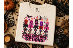 A Girl Gotta Have Options PNG Tee Product Image 3