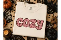 Cozy Fall Halloween PNG Shirt Design Product Image 3