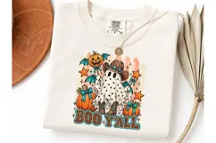 Boo Y'all Cowboy Ghost Halloween PNG Tee Product Image 3