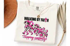 Walking By Faith Cow PNG Shirt Design Product Image 3