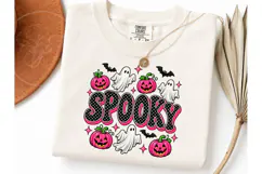 Spooky Halloween Pink Pumpkin PNG Tee Product Image 3