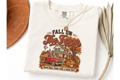 Fall On The Farm Autumn PNG Tee Design Product Image 3