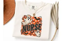 Halloween Nurse Ghost PNG Shirt Design Product Image 3