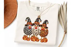 Halloween Witch Chickens PNG Tee Design Product Image 3
