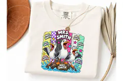 Mrs Smith Seagull Teacher PNG Tee Design Product Image 3