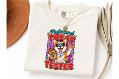 Professional Treat Tester Corgi PNG Tee Product Image 1