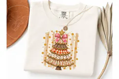 Boho Christmas Tree Halloween PNG Tee Product Image 3