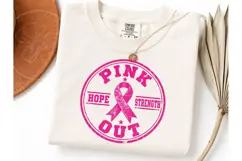 Pink Out Breast Cancer Awareness PNG Tee Product Image 1
