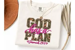 God Has a Plan Camo PNG Shirt Design Product Image 3