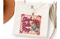 Sleigh Bells Ring Christmas PNG Tee Product Image 3
