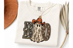 Western Halloween Boo Ghost PNG Shirt Product Image 2