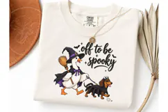 Spooky Goose Witch Dachshund PNG Tee Product Image 3