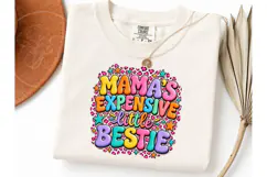 Mama's Expensive Little Bestie PNG Tee Product Image 3