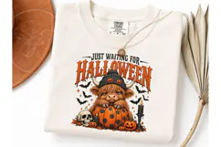 Just Waiting For Halloween PNG Tee Product Image 3