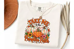 Take Me to the Pumpkin Patch PNG Tee Product Image 1