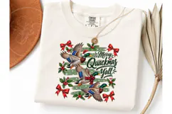 Merry Quackmas Yall Duck PNG Shirt Product Image 3